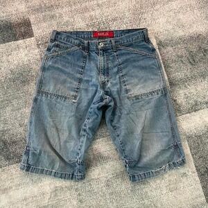 36" Baggy blue denim shorts #skater #jorts #skatershorts #denim #denimshorts